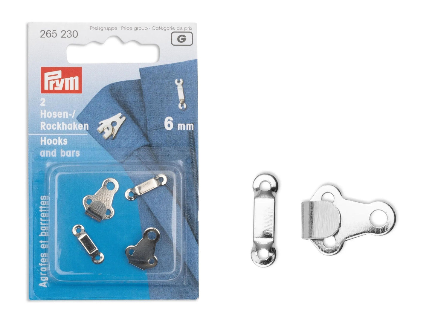 Prym Hosen/Rockhaken und Stege 6 mm