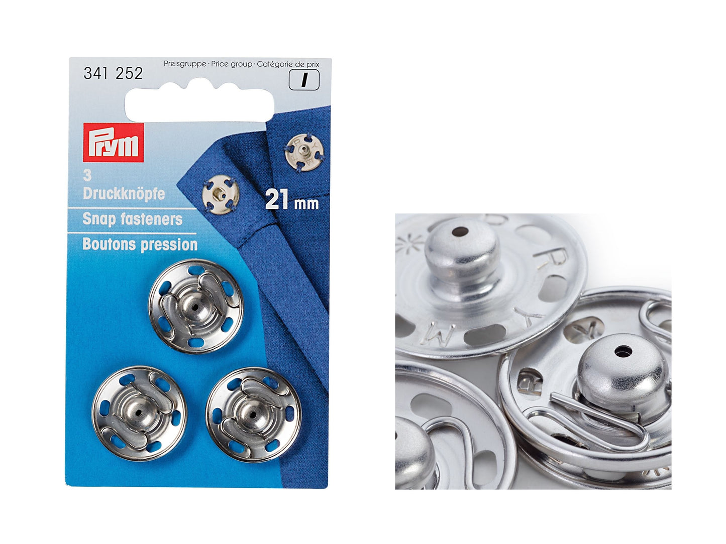 Prym Annäh-Druckknöpfe 21 mm