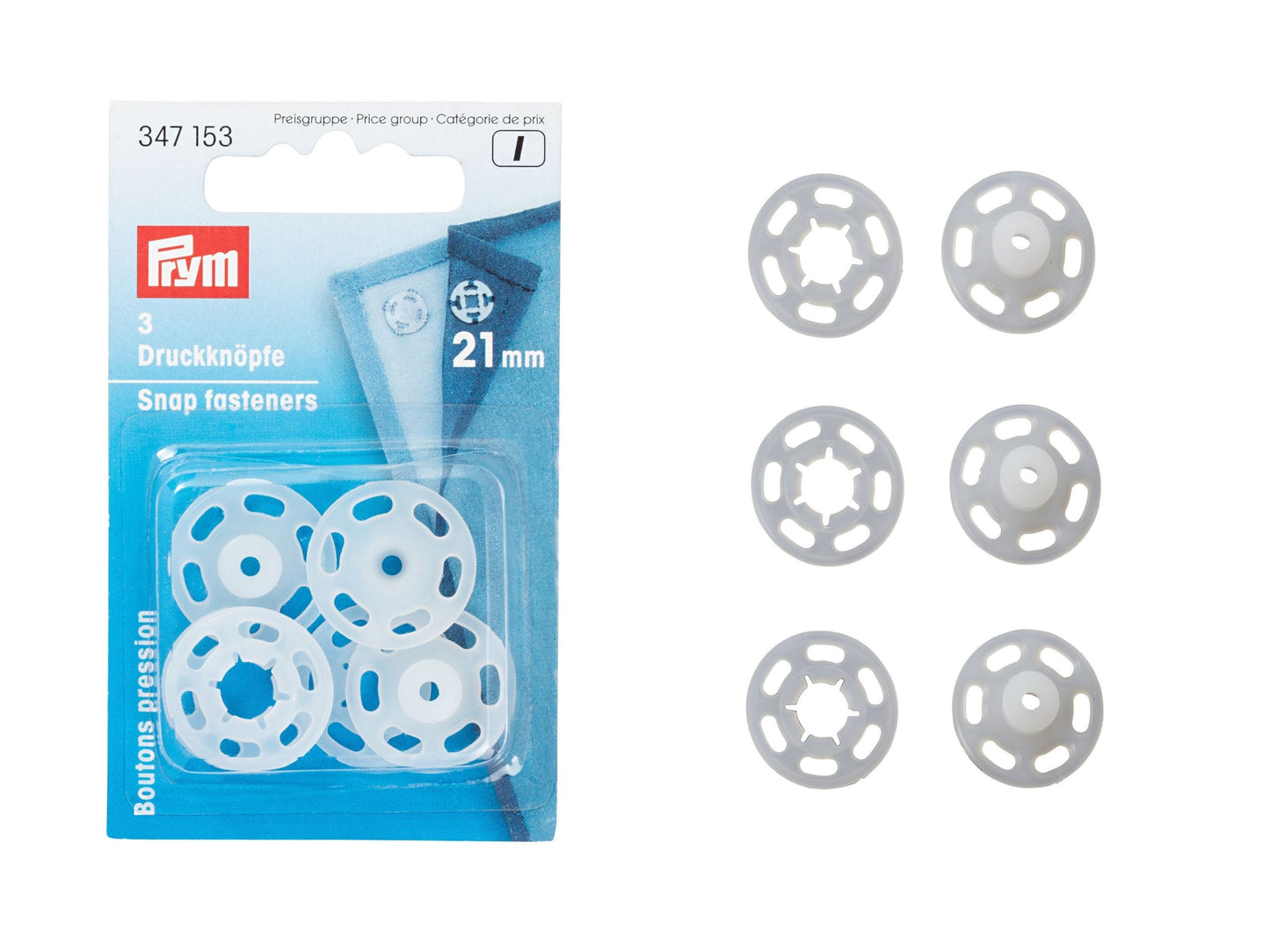 Prym Annaeh-Druckknoepfe 21 mm