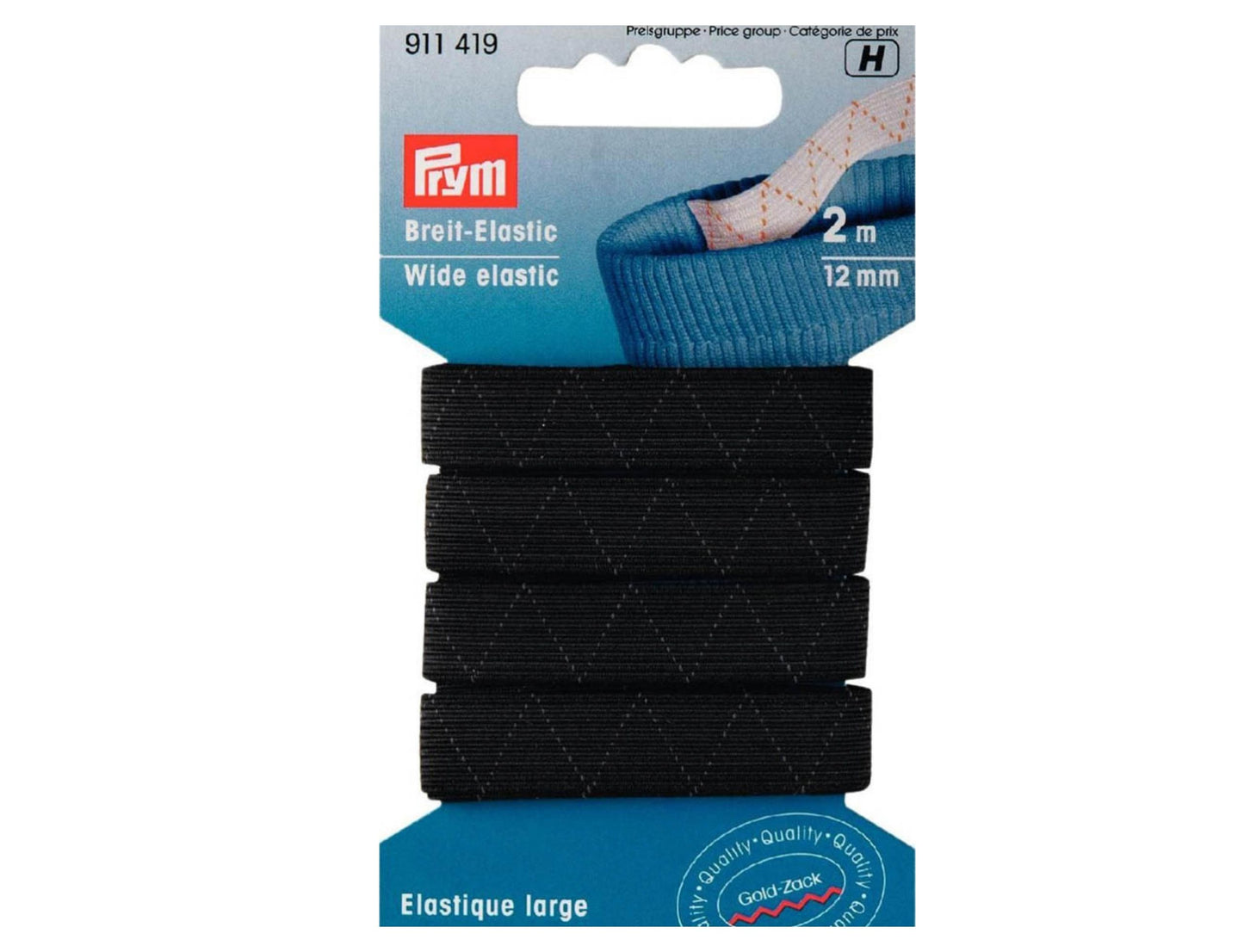 Prym Standard-Elastic 12 mm schwarz