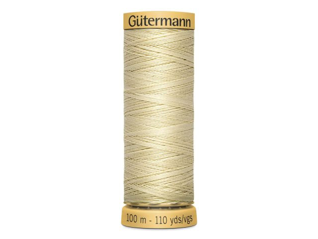 Gütermann Baumwollnähgarn 100 m Buttermilk 828