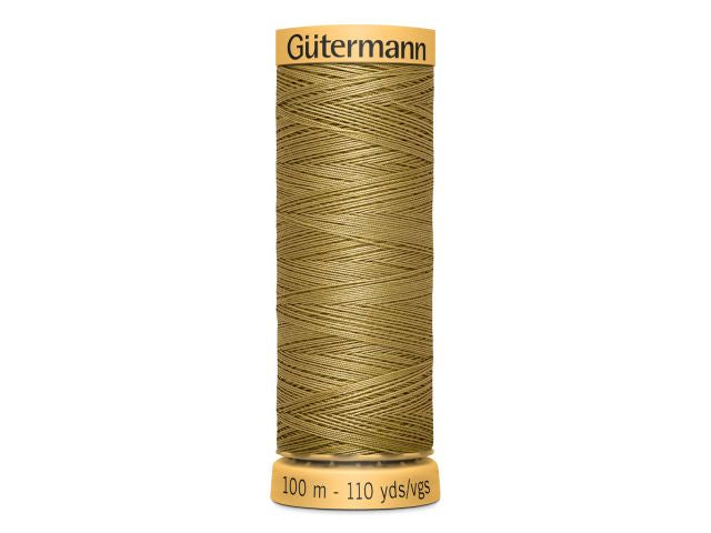 Gütermann Baumwollnähgarn 100 m Gelbbraun 1136