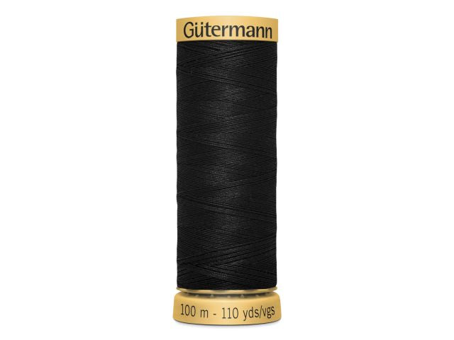 Gütermann Baumwollnähgarn 100 m Schwarz 5201