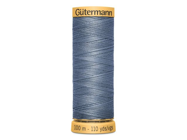 Gütermann Baumwollnähgarn 100 m Blaugrau Hell