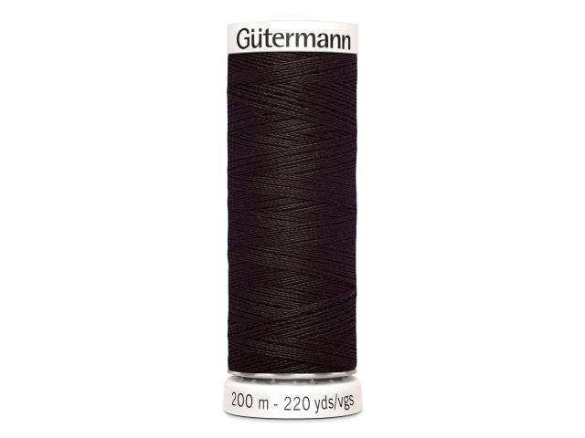 Gütermann Allesnäher 200 m Schwarzbraun 697