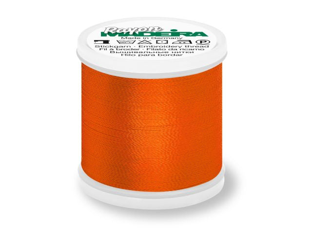 Madeira Rayon Stickgarn Orangerot