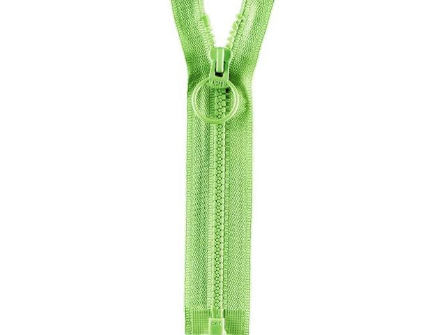 Reißverschluss Opti 40 cm Hellgrün teilbar Ring P40 547
