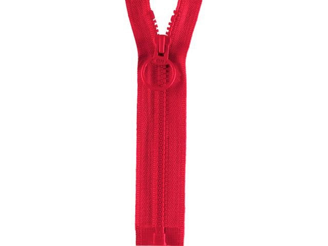 Reißverschluss Opti 40 cm Rot teilbar Ring P40 722