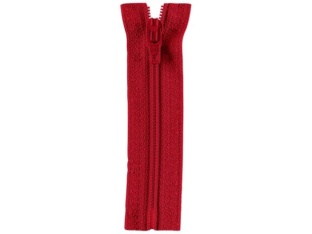 Reißverschluss Opti 18 cm Rot nicht teilbar S40 722