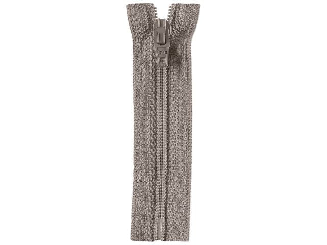 Reißverschluss Opti 22 cm Grau nicht teilbar S40 004