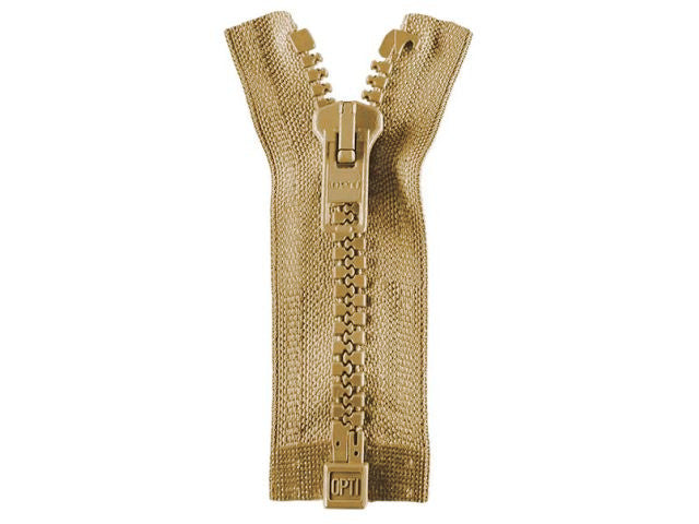 Reißverschluss Opti 55 cm Khaki teilbar P60 837