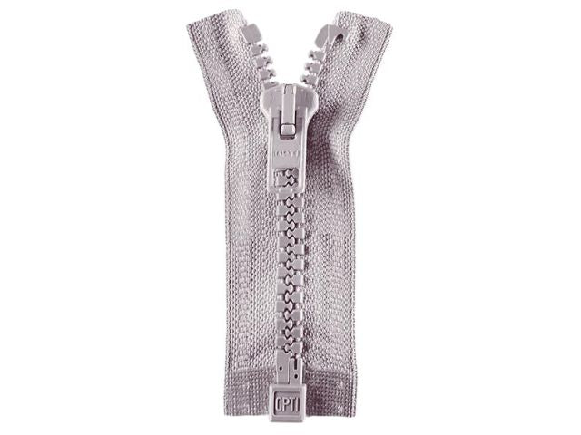 Reißverschluss Opti 60 cm Hellgrau