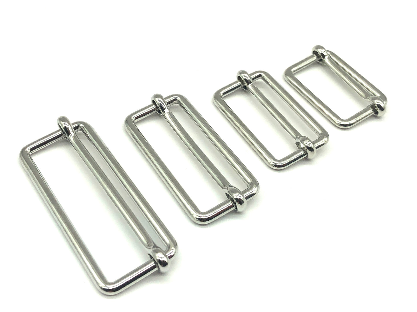 Leiterschnalle Metall 25 mm Silber