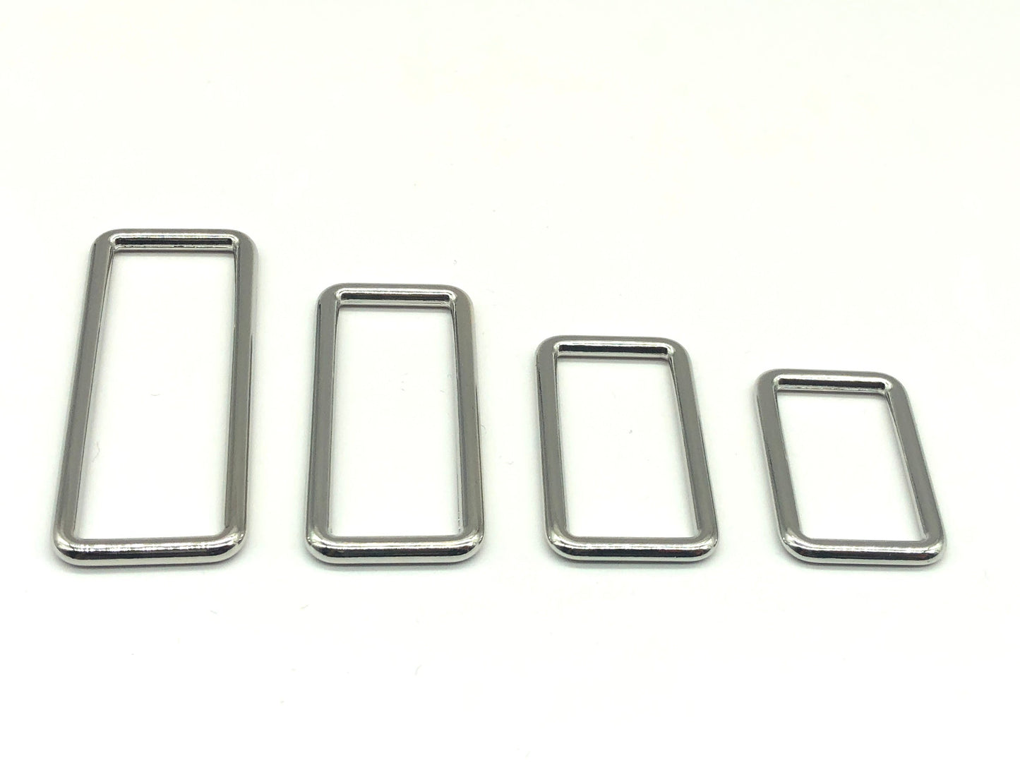Vierkantring Metall 25 mm Silber