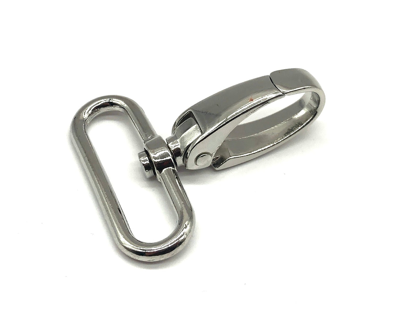 Karabiner 40 mm Silber oval Stück