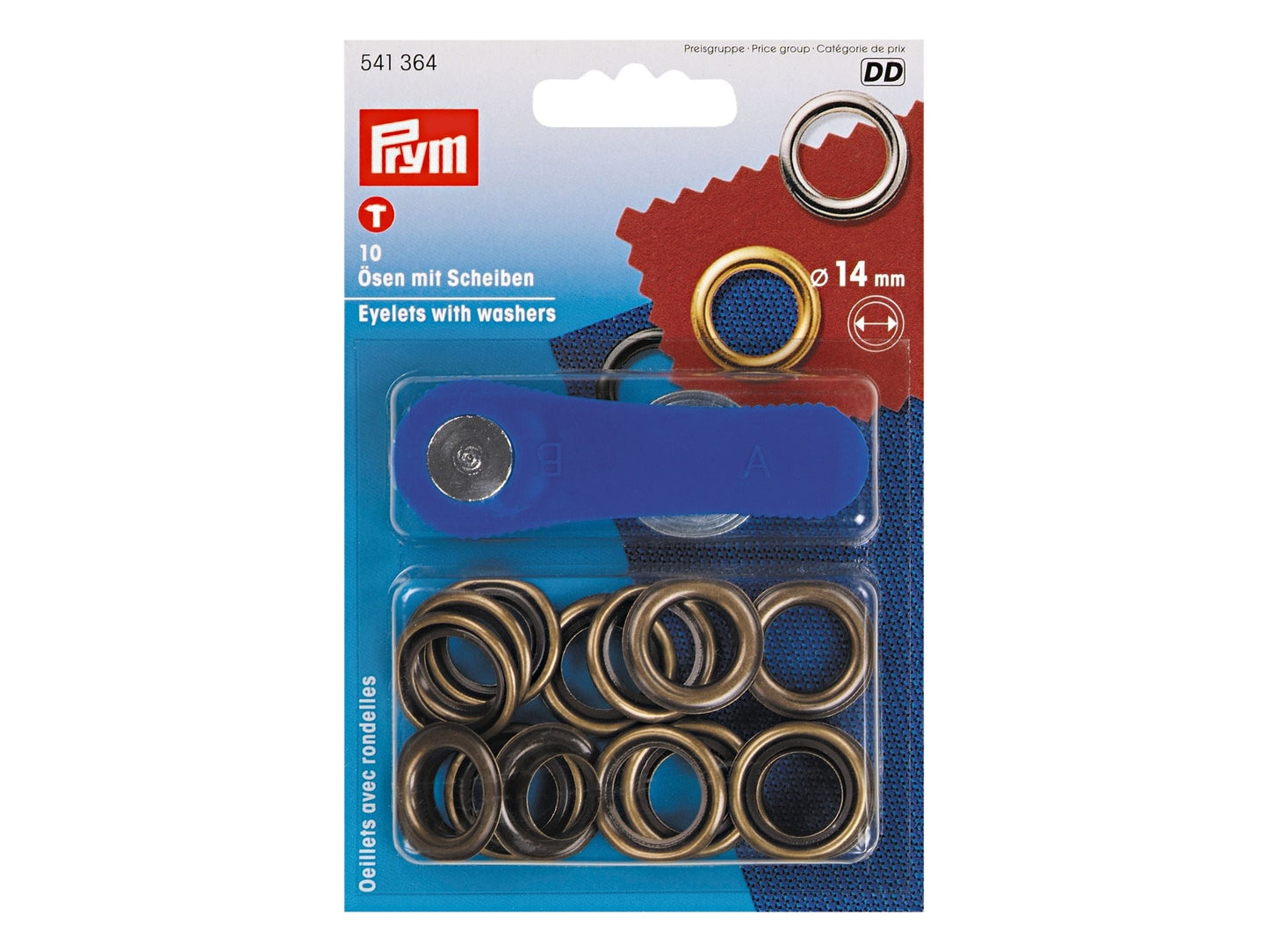 Prym Ösen und Scheiben 14 mm