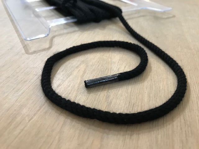 Baumwollkordel Schwarz 4 mm