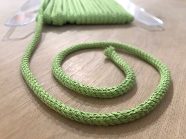 Baumwollkordel Apfelgrün 4 mm