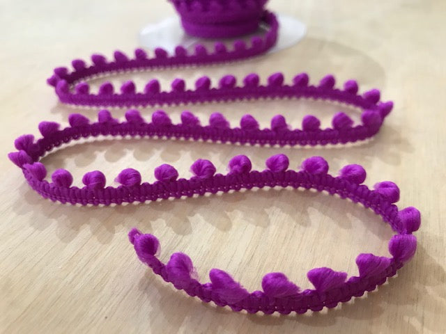 Bommelborte Mini Fuchsia 5 mm 089