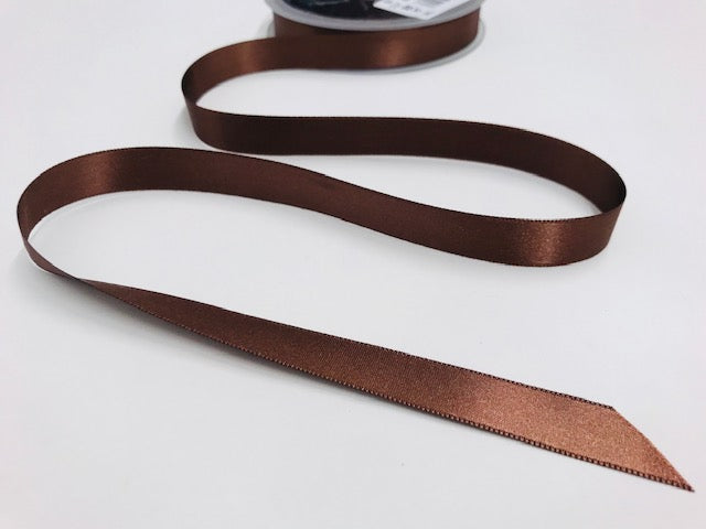 Satinband 15 mm Dunkelbraun 060