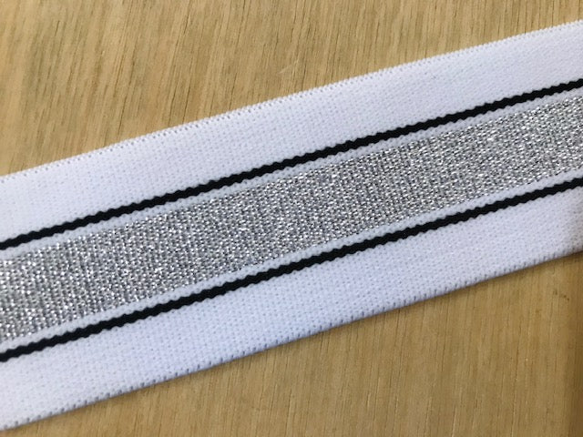 Gummiband 40 mm Dekorativ gestreift