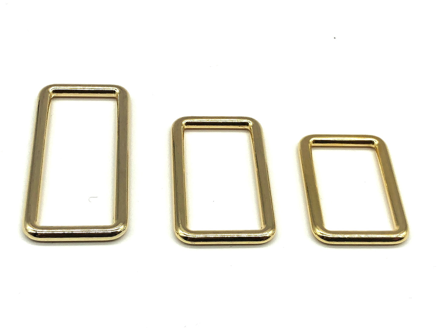 Vierkantring Metall 25 mm Gold