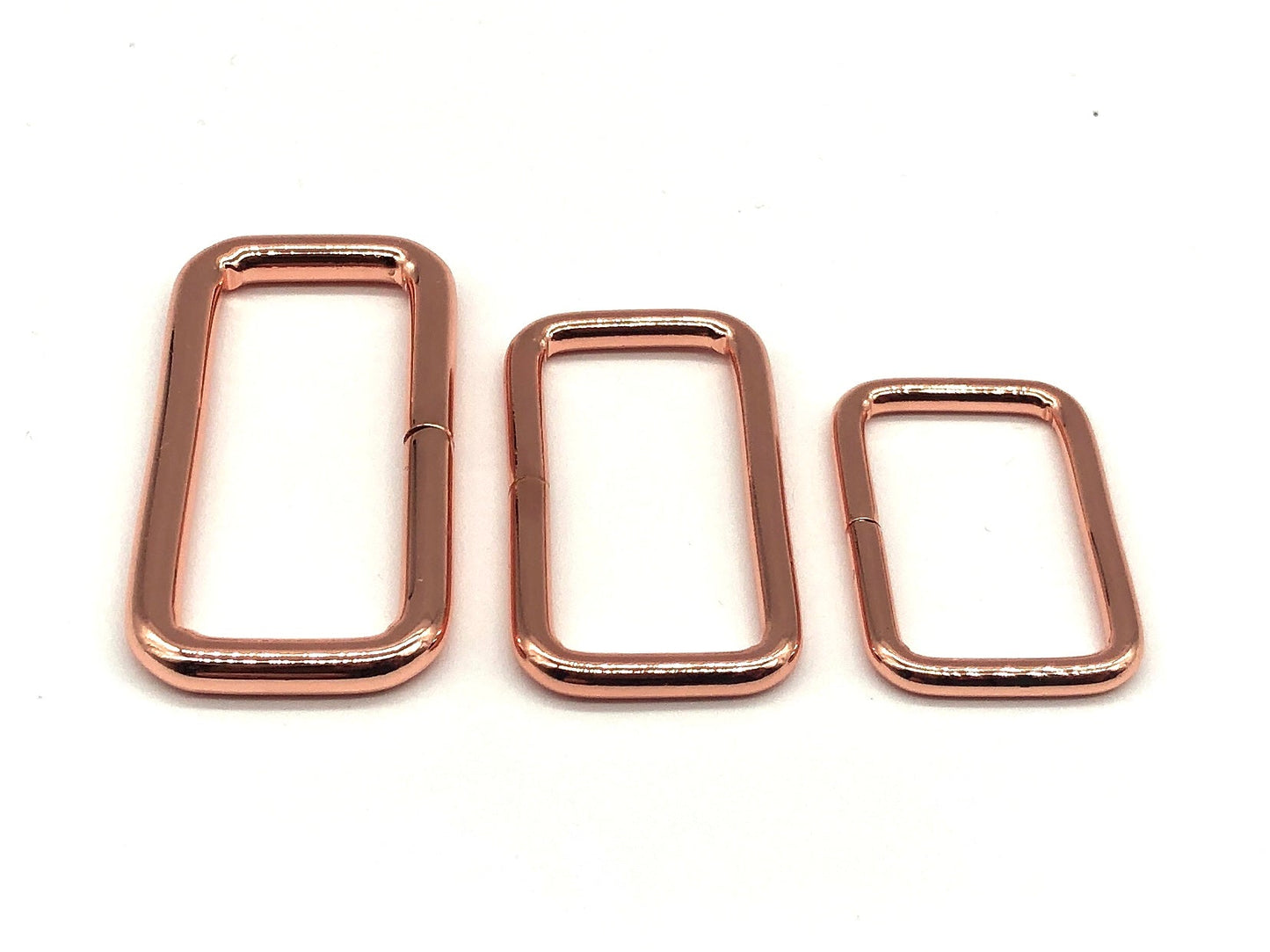 Vierkantring Metall 25 mm Rose