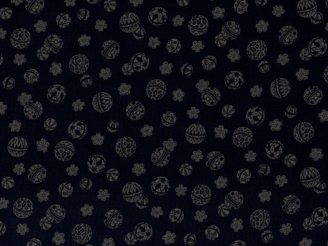 Baumwollstoff Bälle & Blumen