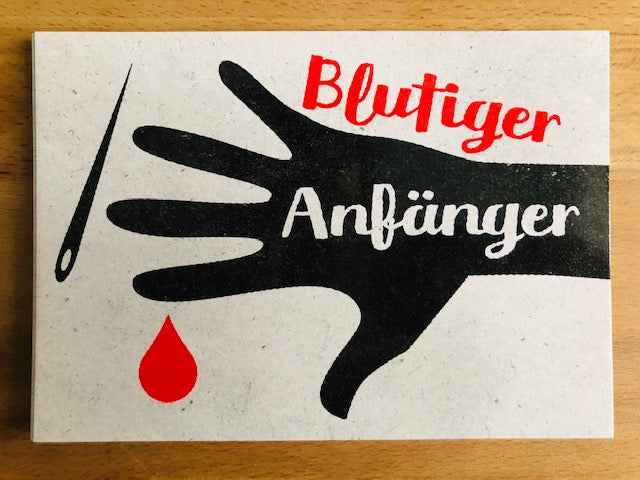 Postkarte Blutiger Anfänger