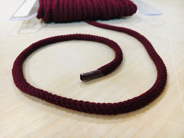 Baumwollkordel Weinrot 4 mm
