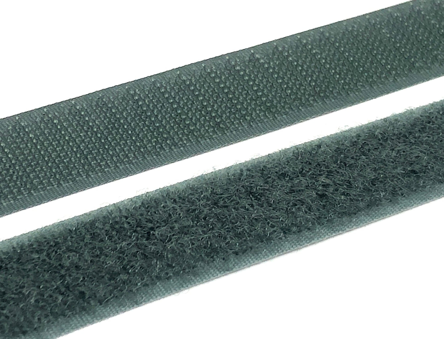 Klettverschluss 20 mm zum Aufnähen Dunkelgrün
