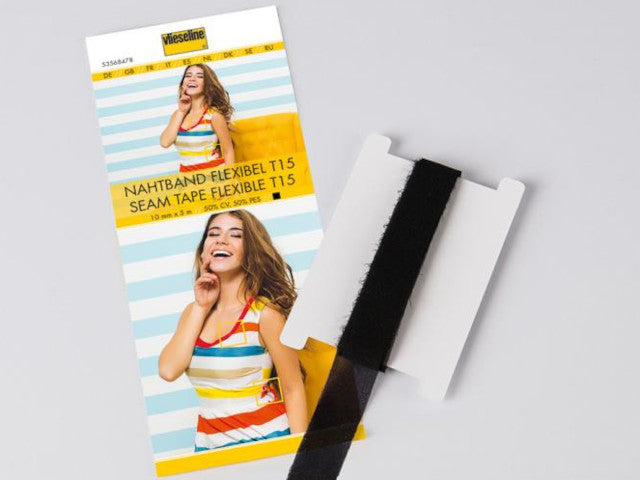 Nahtband flexibel T15 Schwarz