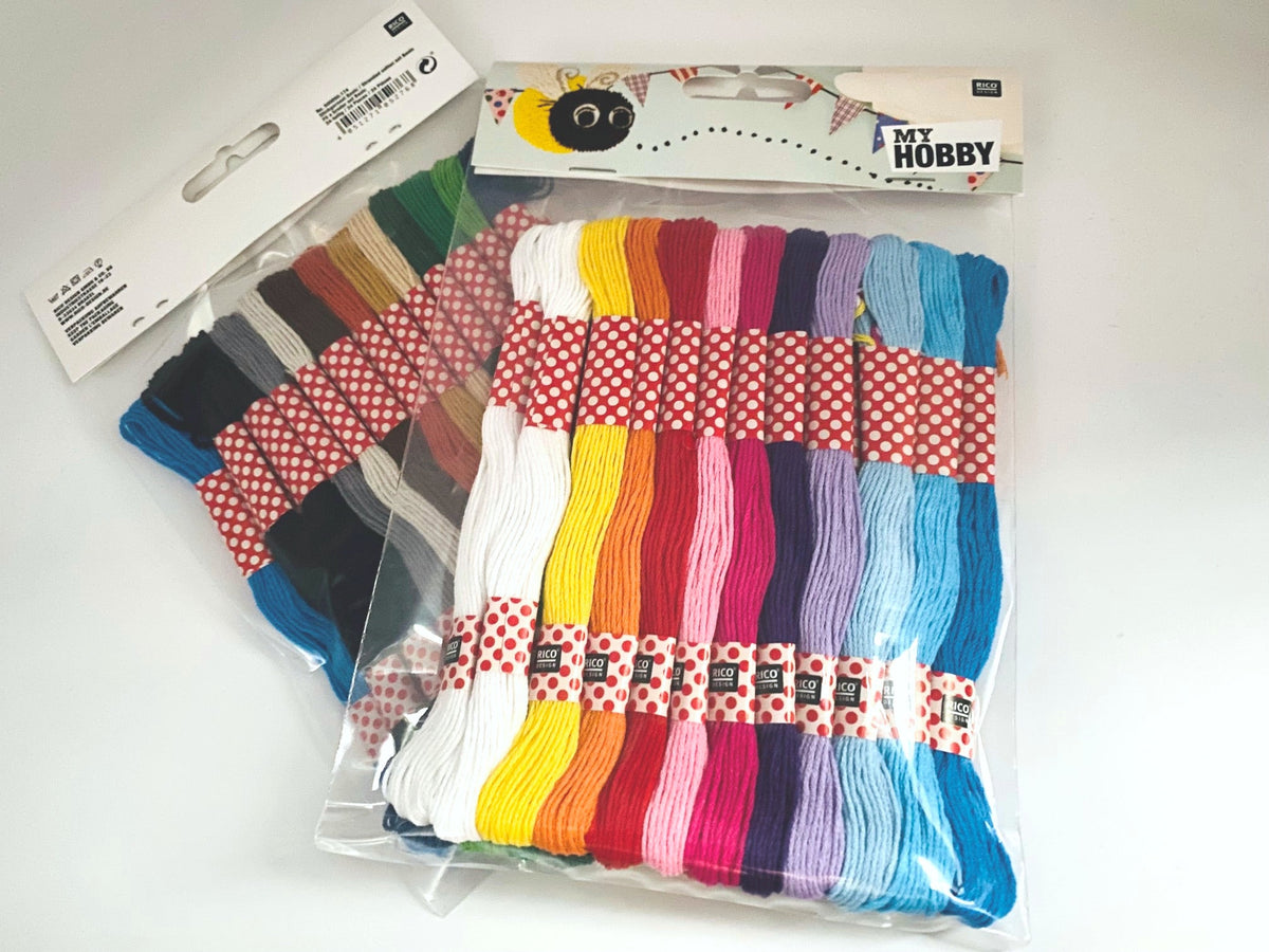 Handstickgarn/Sticktwist Alle Farben 24-teilig