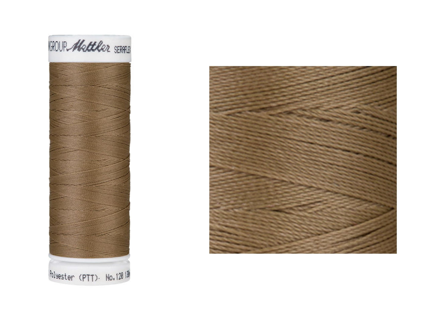Seraflex Elastik-Nähgarn Brown Mushroom 387