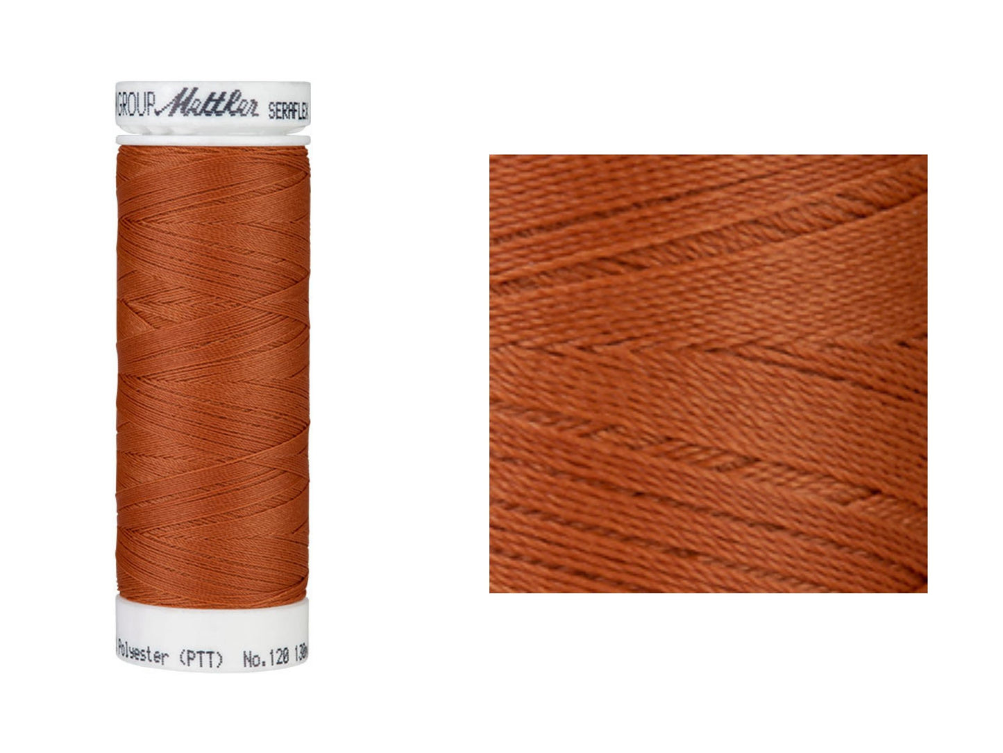 Seraflex Elastik-Nähgarn Mittelbraun