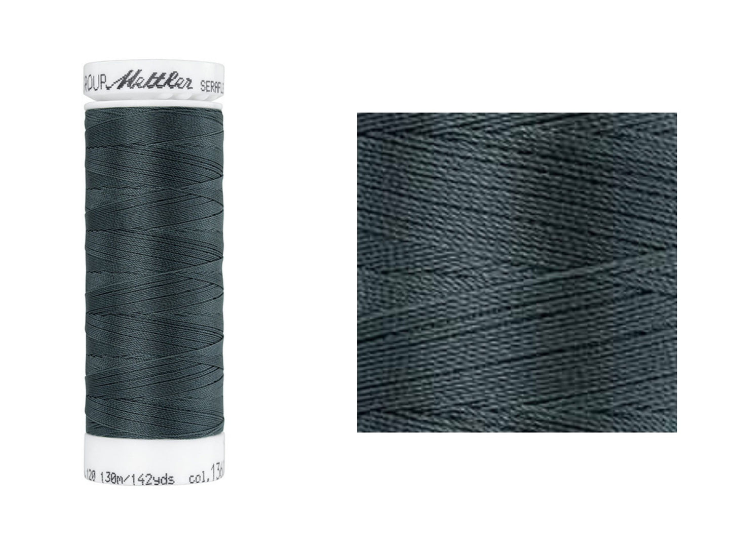 Seraflex Elastik-Nähgarn Whale Grau