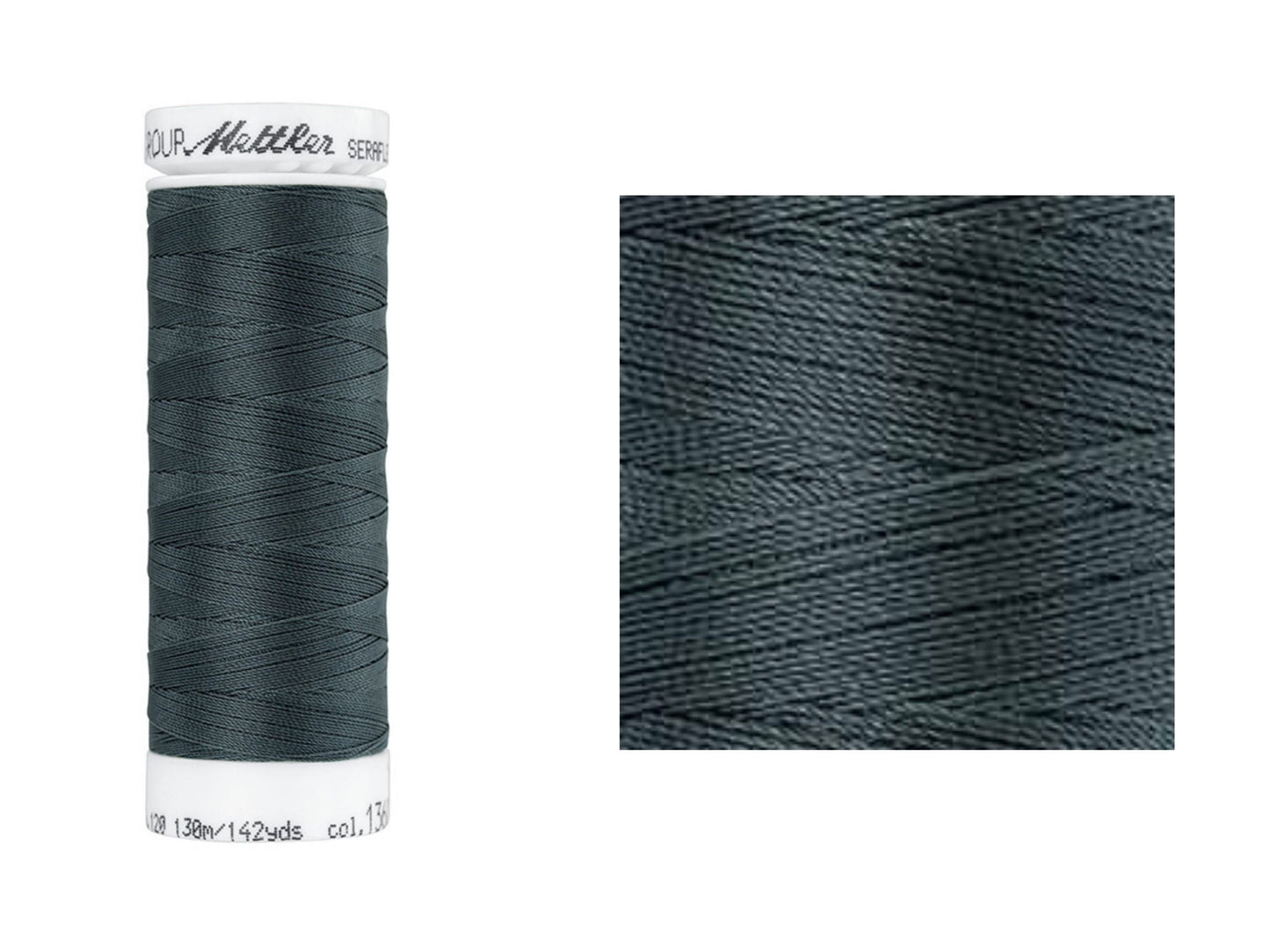 Seraflex Elastik-Nähgarn Whale Grau 1360