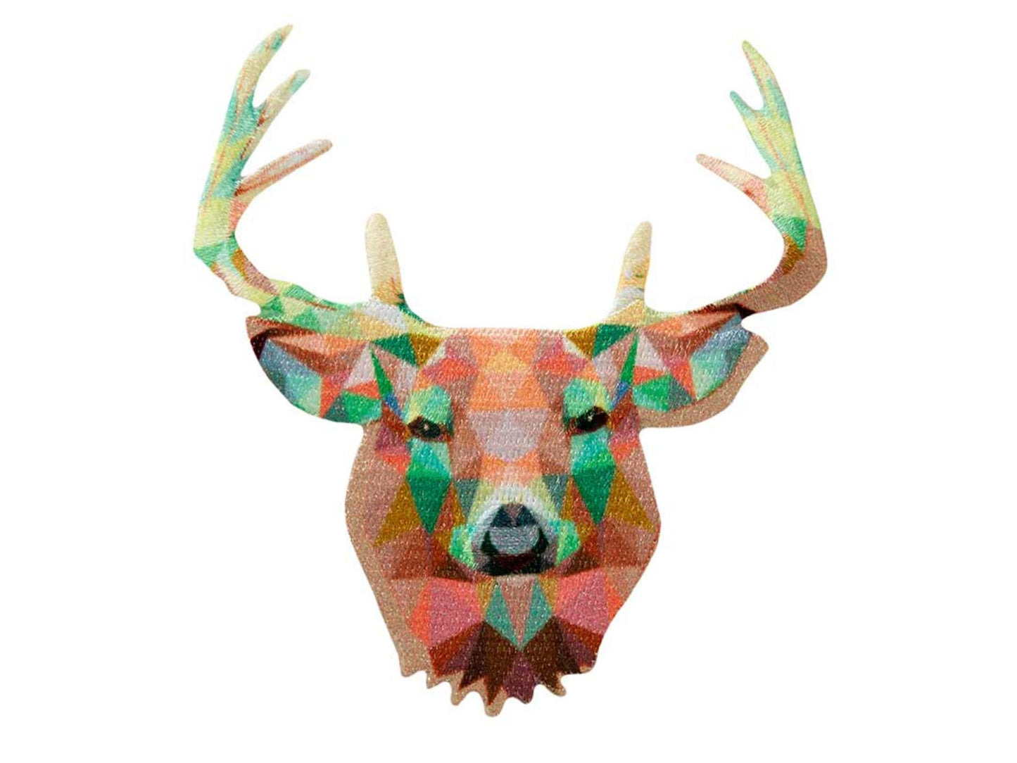 Mosaik-Hirsch Bügelbild/Applikation