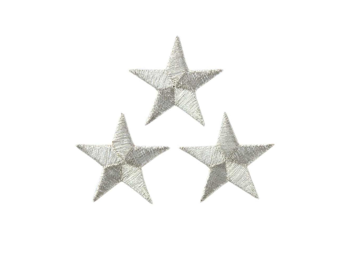 3 Sterne Silber metallic