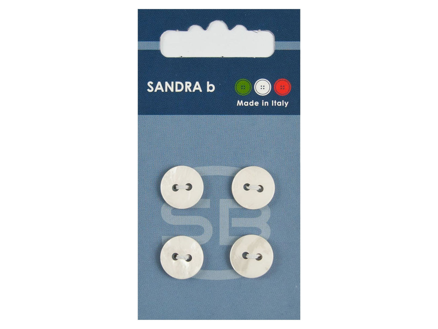 Knopf 2-Loch 12,5 mm weiß