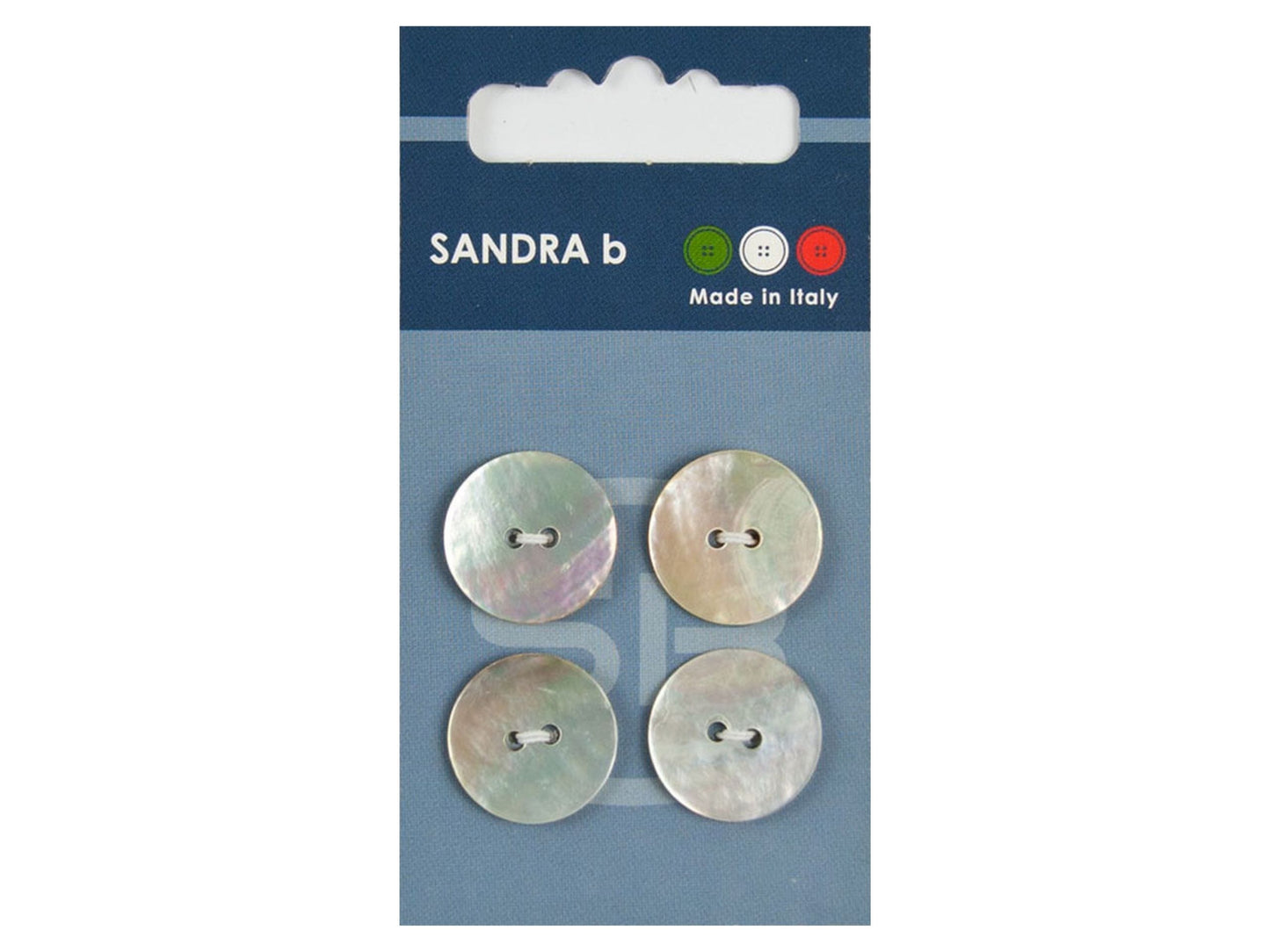 Knopf 2-Loch 18 mm Perlmutt