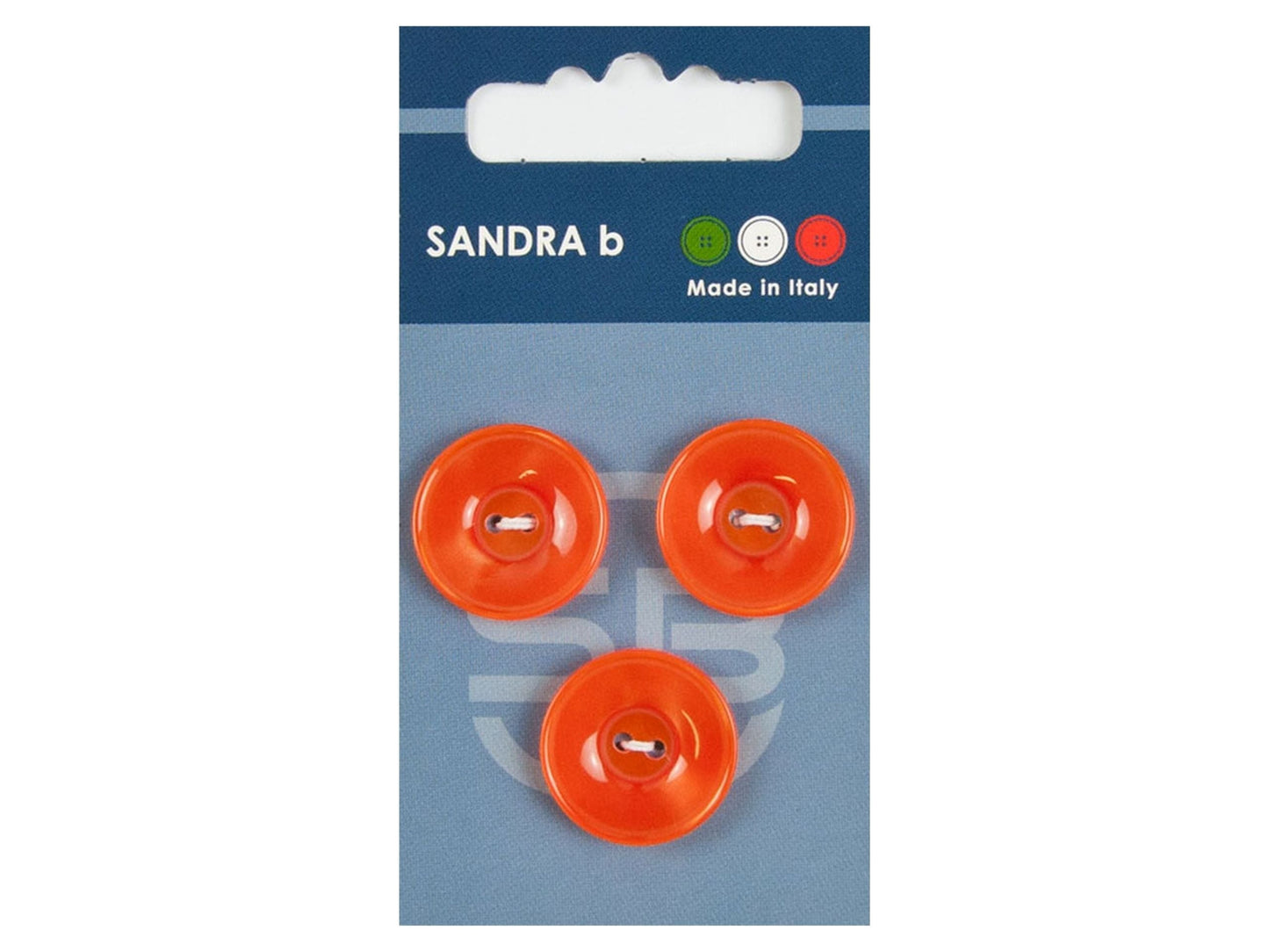 Knopf 2-Loch 20,5 mm orange
