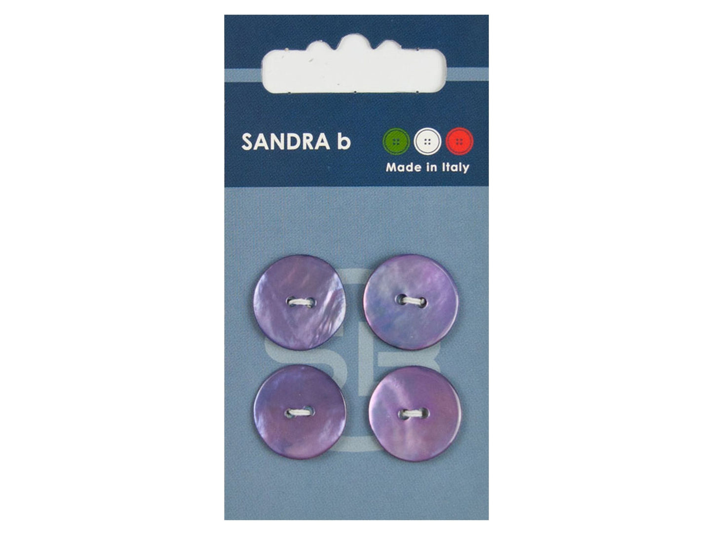 Knopf 2-Loch 18 mm flieder Perlmutt