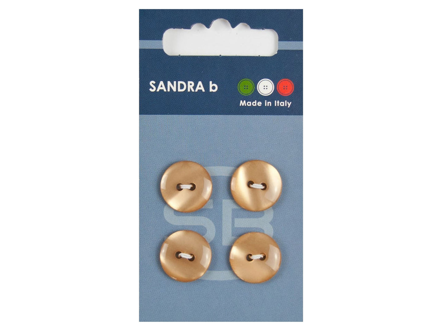 Knopf 2-Loch 15 mm beige