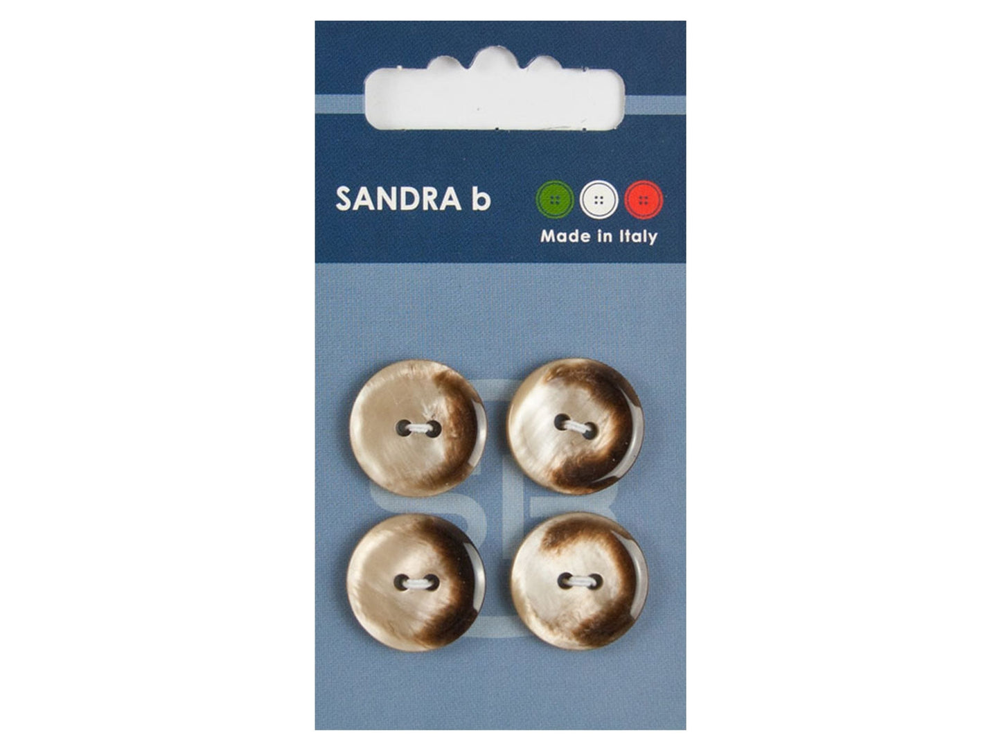 Knopf 2-Loch 18 mm beige