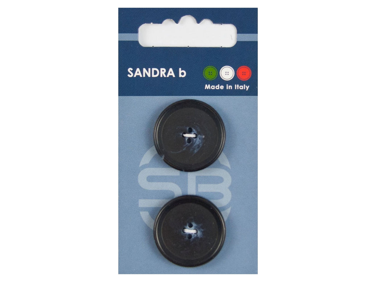 Knopf 4-Loch 25,5 mm nachtblau