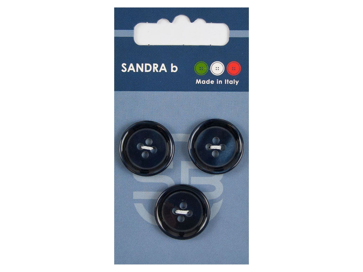 Knopf 4-Loch 20,5 mm dunkelblau