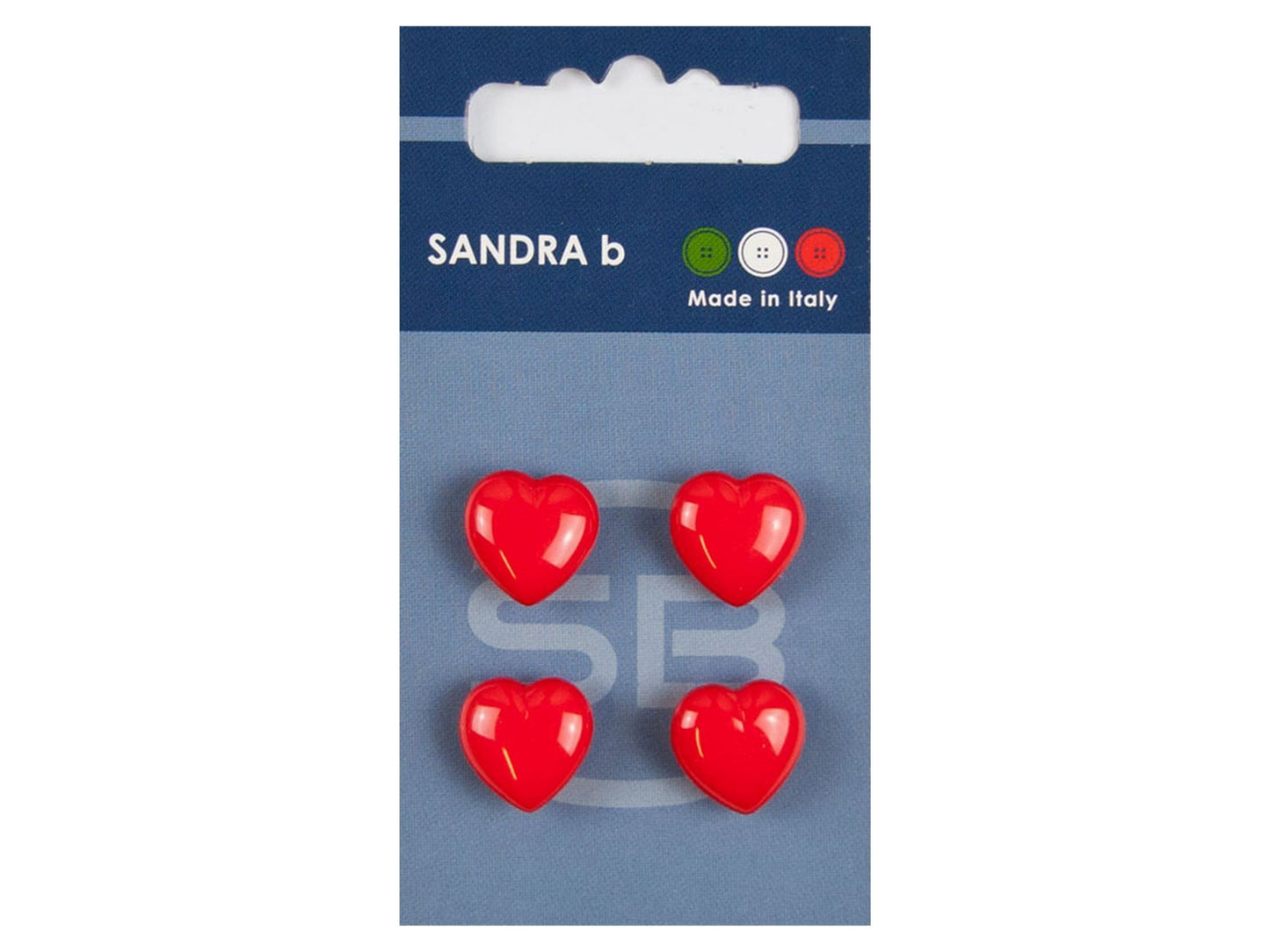 Knopf Unternäher/Stegknopf 14 mm rot