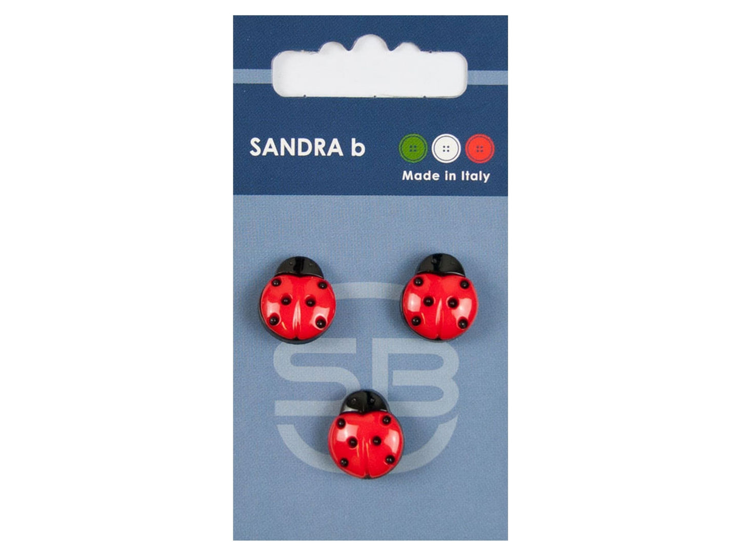 Knopf Unternäher/Stegknopf 15 mm rot