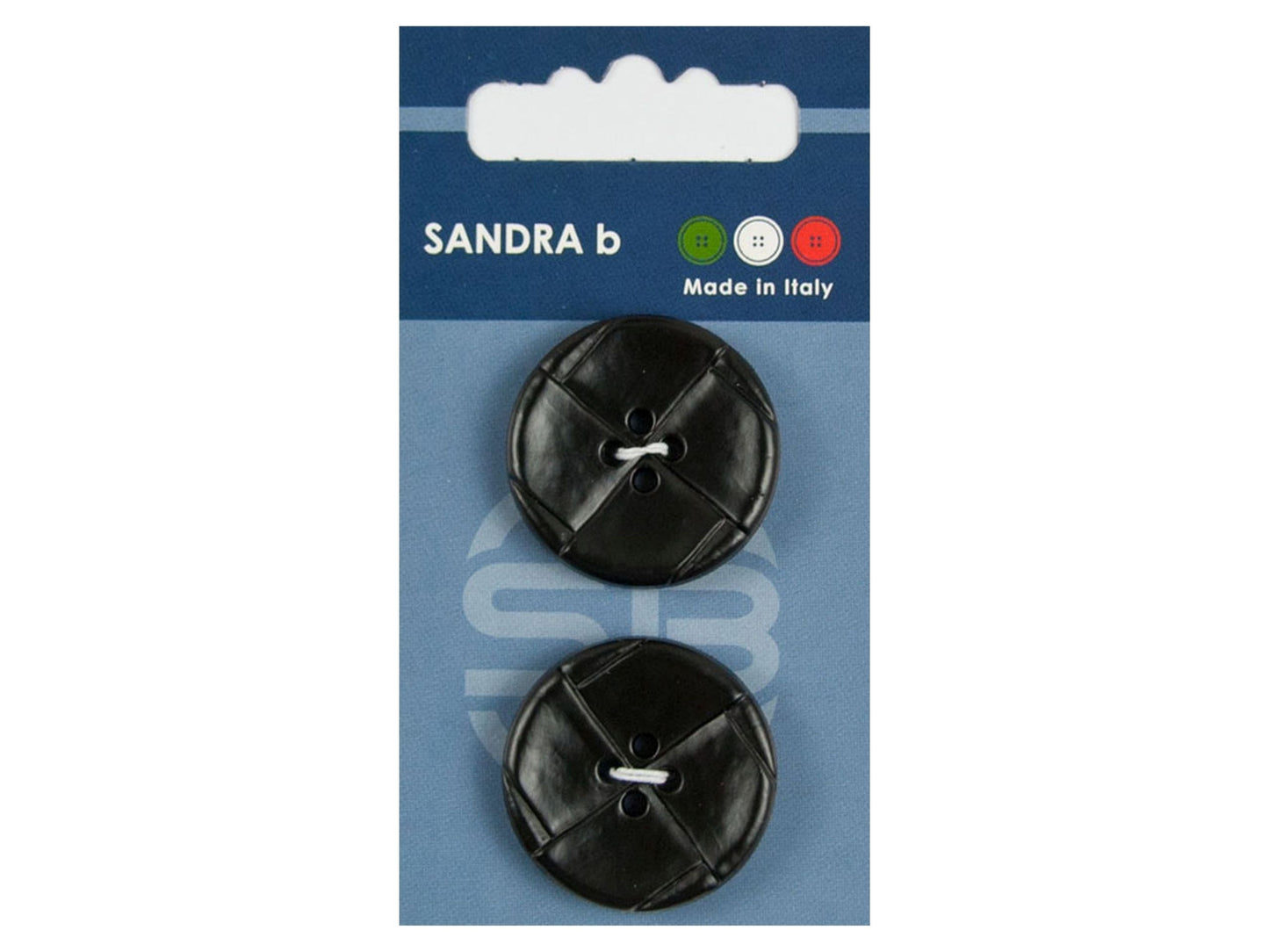 Knopf 4-Loch 28 mm schwarz